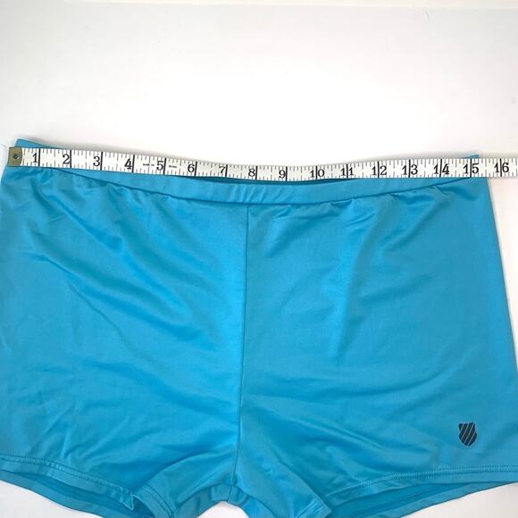 K-Swiss Running Shorts Sz M Women's Athletic Bottoms Lightweight Brand Turquoise - Picture 7 of 9